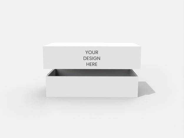 Box with lid luxury box rigid box mockup 360011