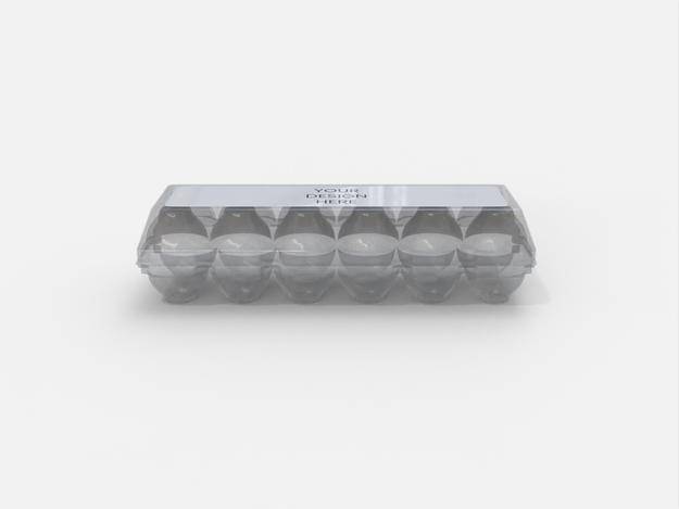 Egg box egg holder plastic boxes mockup 500140