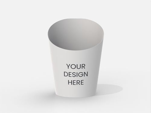 Kraft paper cup french fries mockup paper mockup 604120