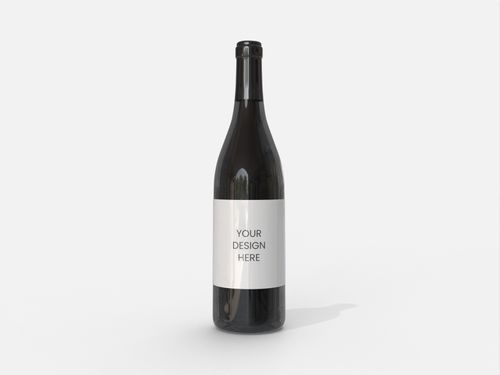 Bottles glass product label mockup 500100