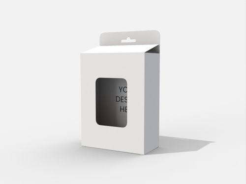 Back open boxes hook window display mockup 101523