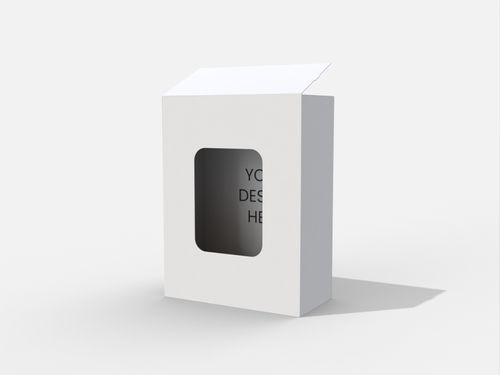 Tuck end boxes with window zipper mockup 102112