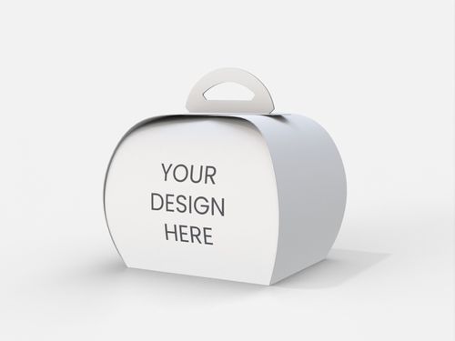 Cake boxes carton with handle mockup 604190