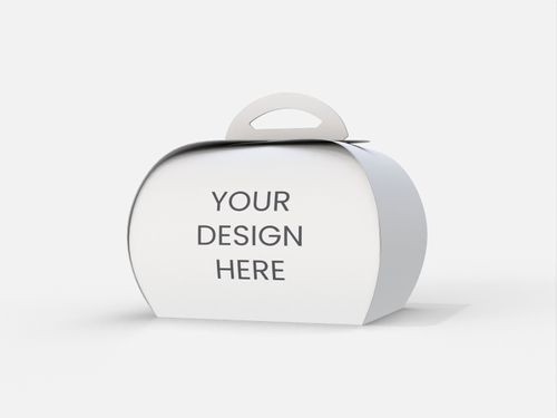Cake boxes carton with handle mockup 604190