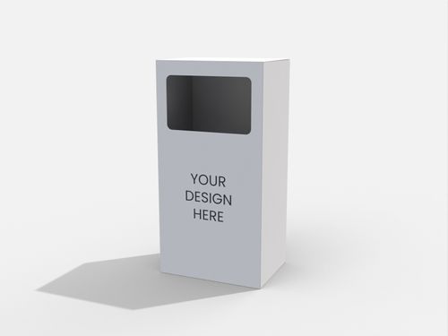Tuck end boxes back open security buckles mockup 102616