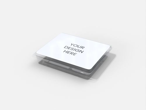 Flat plastic box mockup 512510