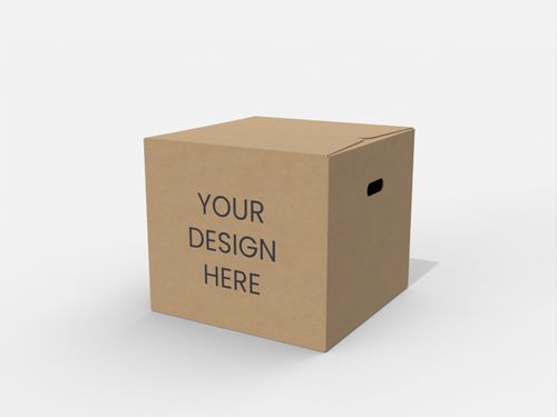 Square cardboard box mockup 20010201
