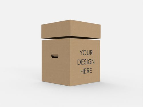 Open square moving box mockup 16002202