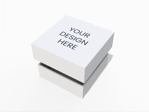 Open flat square box mockup 36001101
