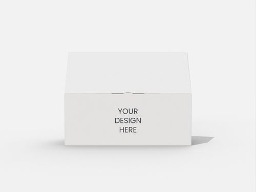 Flip top boxes roof interlocking buckles mockup 156480