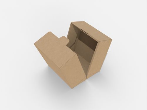 Snap lock on top box paper mockup 158010