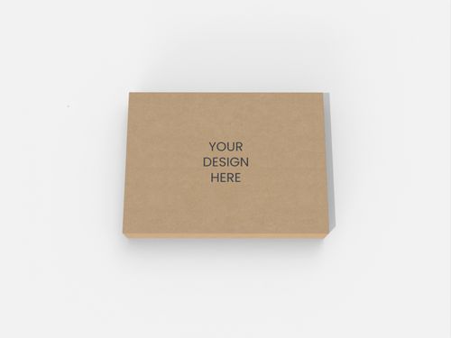 Boxes with lid four folds paper mockup 160160