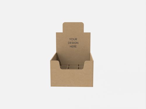 counter display box with inserts 9 grids mockup 170310