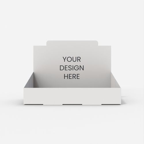 Display boxes/stands bevel full-covered backplanes mockup 171270