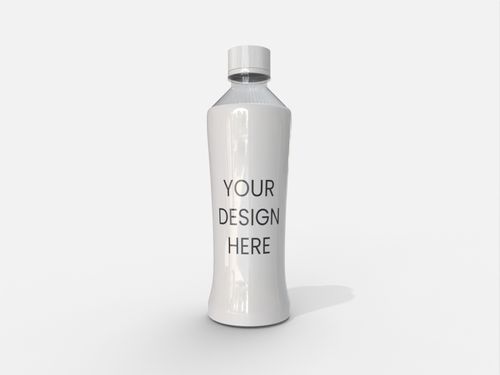 Bottles plastic product label mockup 504310
