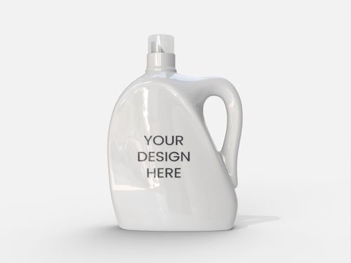 Bottles plastic product label mockup 505020