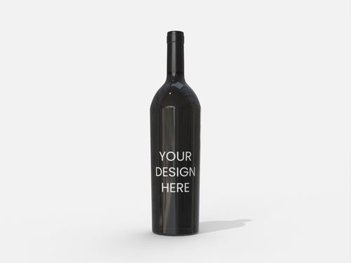 Standard classic wine bottle glass bottle wine bottles mockup 51