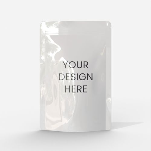 Flexible packaging stand up pouches mylar bag mockup 601080