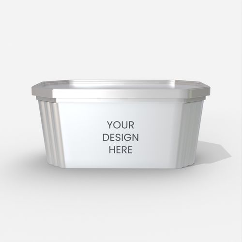 Flexible packaging plastic boxes food storage mockup 602130