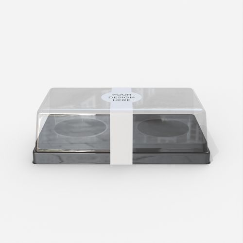 Flexible packaging plastic boxes sleeve mockup 602240
