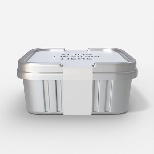 Flexible packaging plastic boxes sleeve mockup 602970