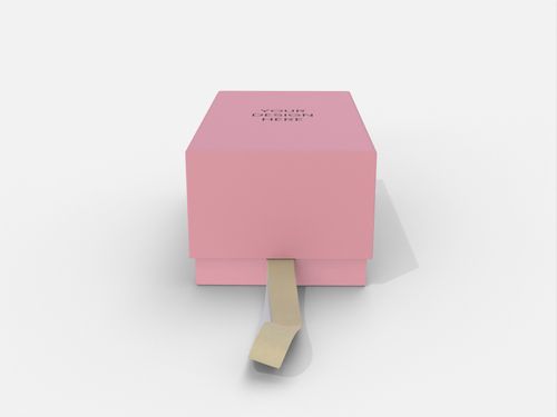 Box with lid rectangle box paper mockup 603630